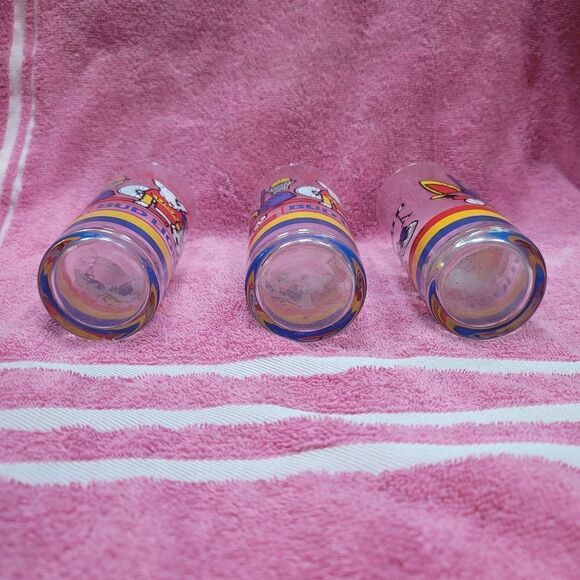 Vintage 1988 Spuds Makenzie Bud Light glass set (3) Anheuser-Busch collectible - Picture 6 of 10